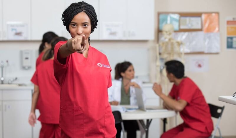 no hands no problem for medical asst grad