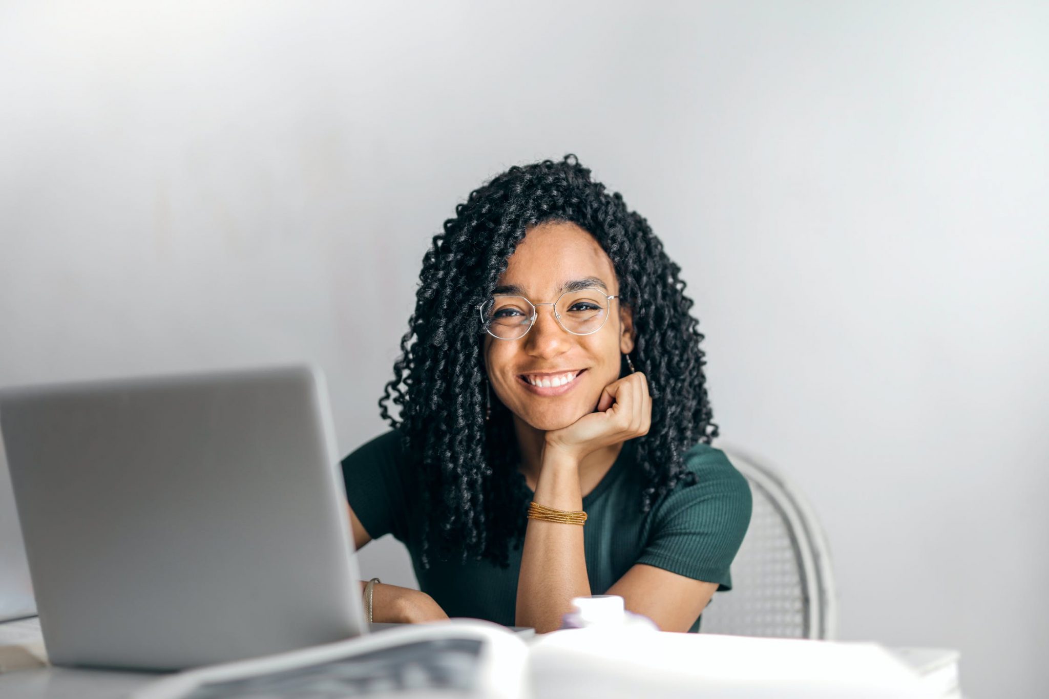 Smiling African-American woman
