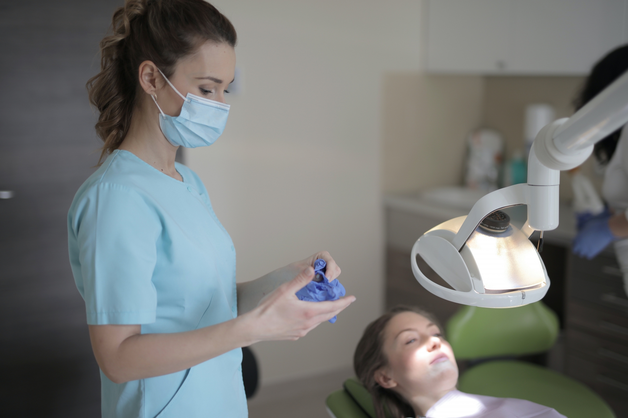 Dental Assistant preparing for an exam