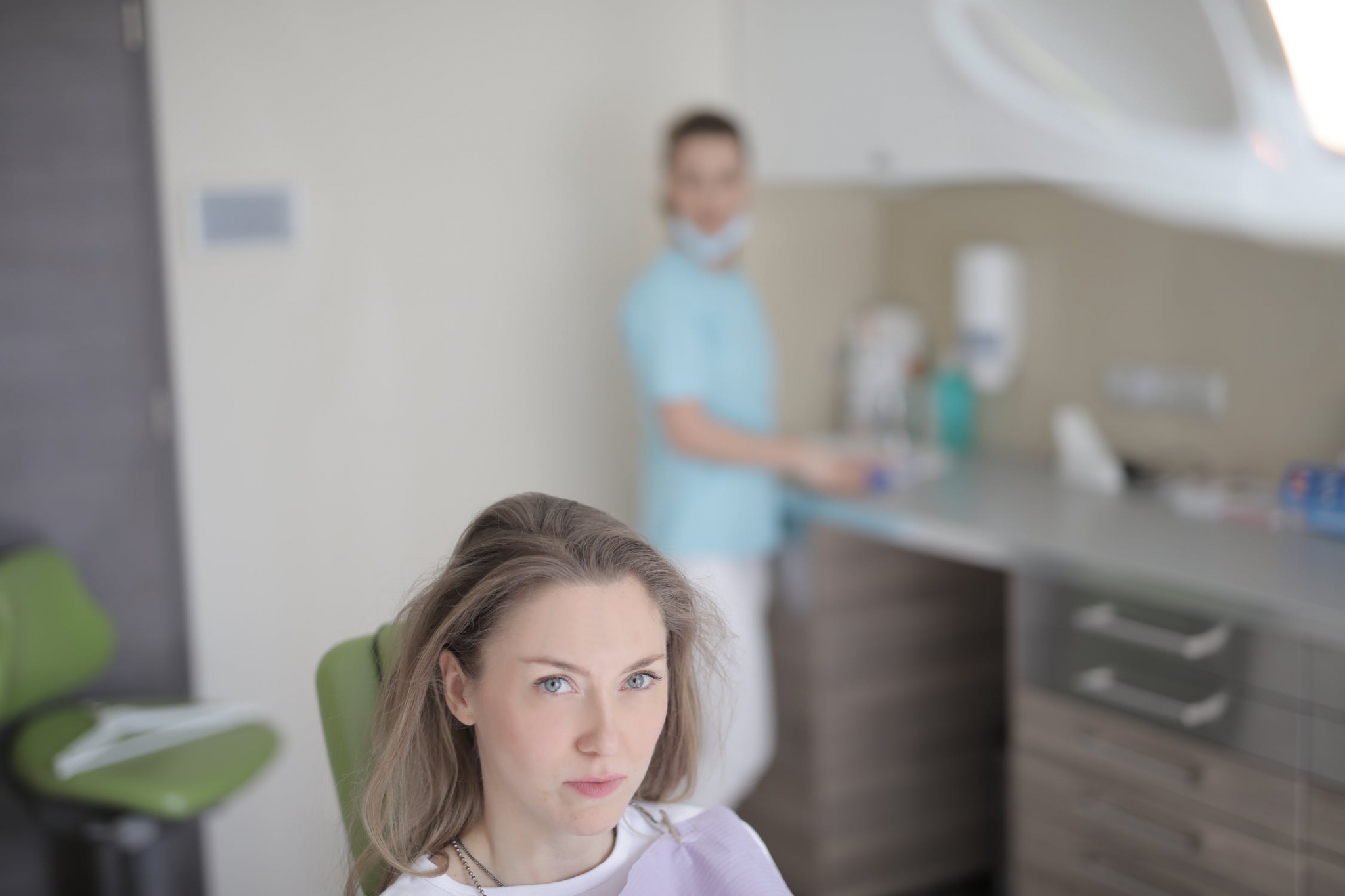 Female patient and Dental Assistant