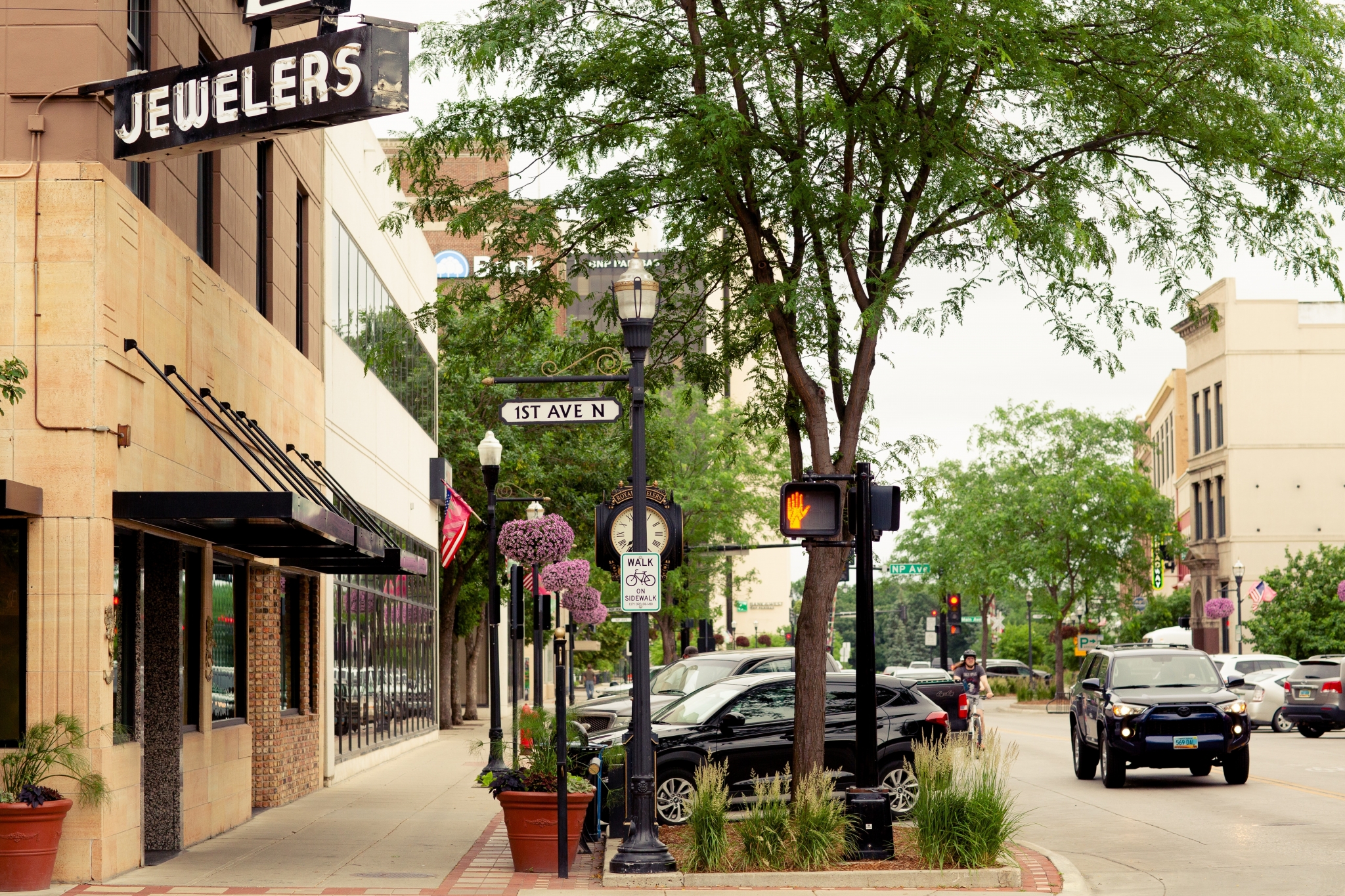 Street view in Fargo, North Dakota