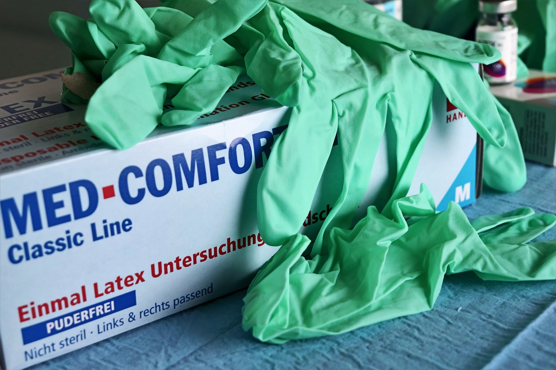 Box of sterile gloves
