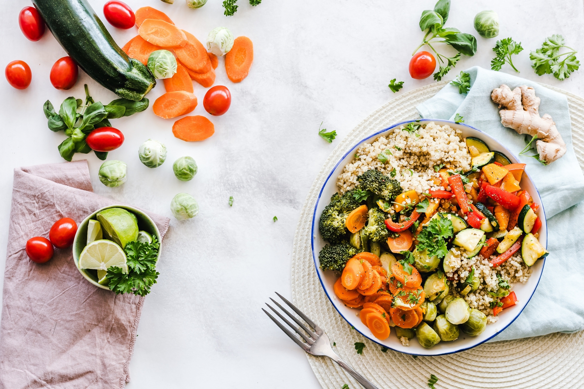 Bowl of healthy food